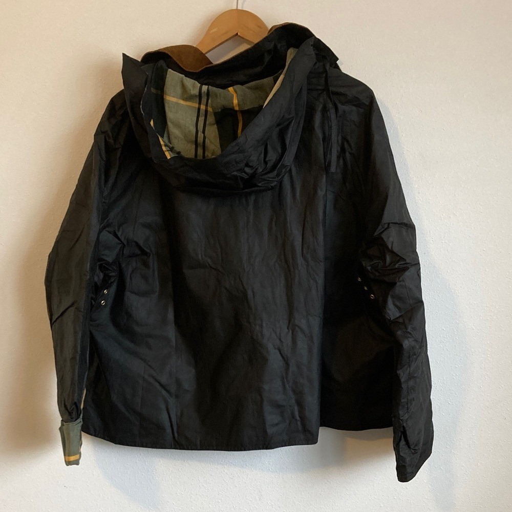 J Crew Barbour® Erma waxed jacket Size 14 Black - Picture 3 of 9